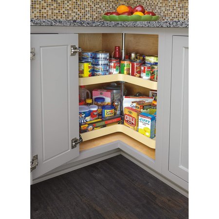 Rev-A-Shelf Rev-A-Shelf Polymer Kidney 2Shelf Lazy Susans for Corner Base Cabinets 6472-32-15-52